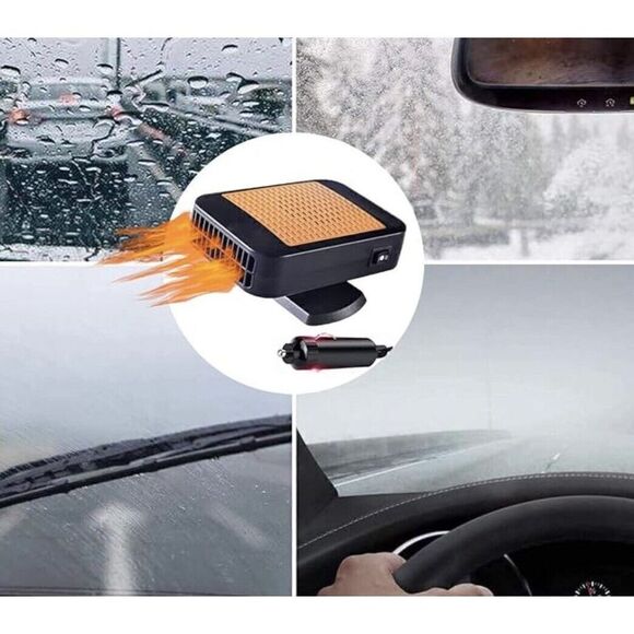 Portable Car Heater/ Cooler ,12V 200W Fast Heating Defroster 2 in 1 NEW - Picture 3 of 3